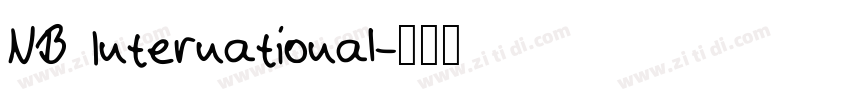 NB International字体转换